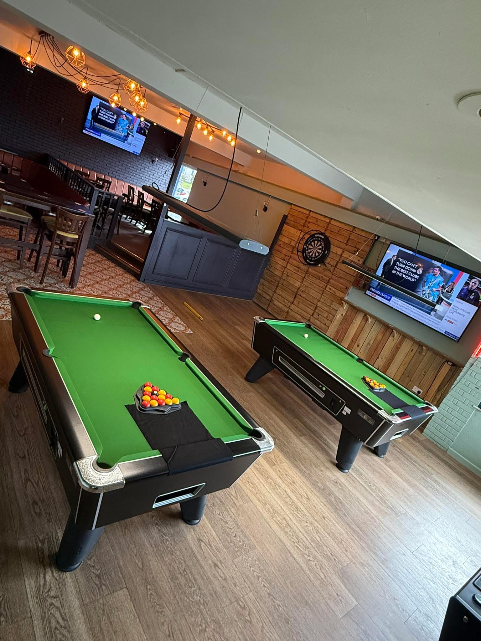Pool tables at The Falstaff Inn Plymouth