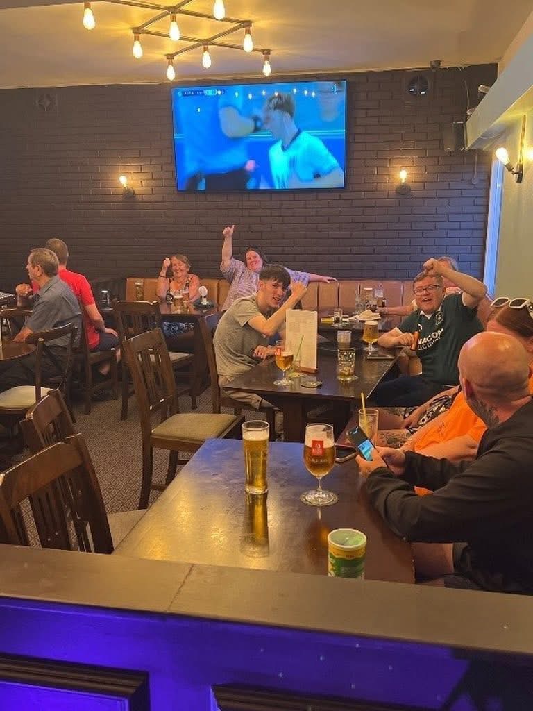 Watching live sport at The Falstaff Inn Plymouth