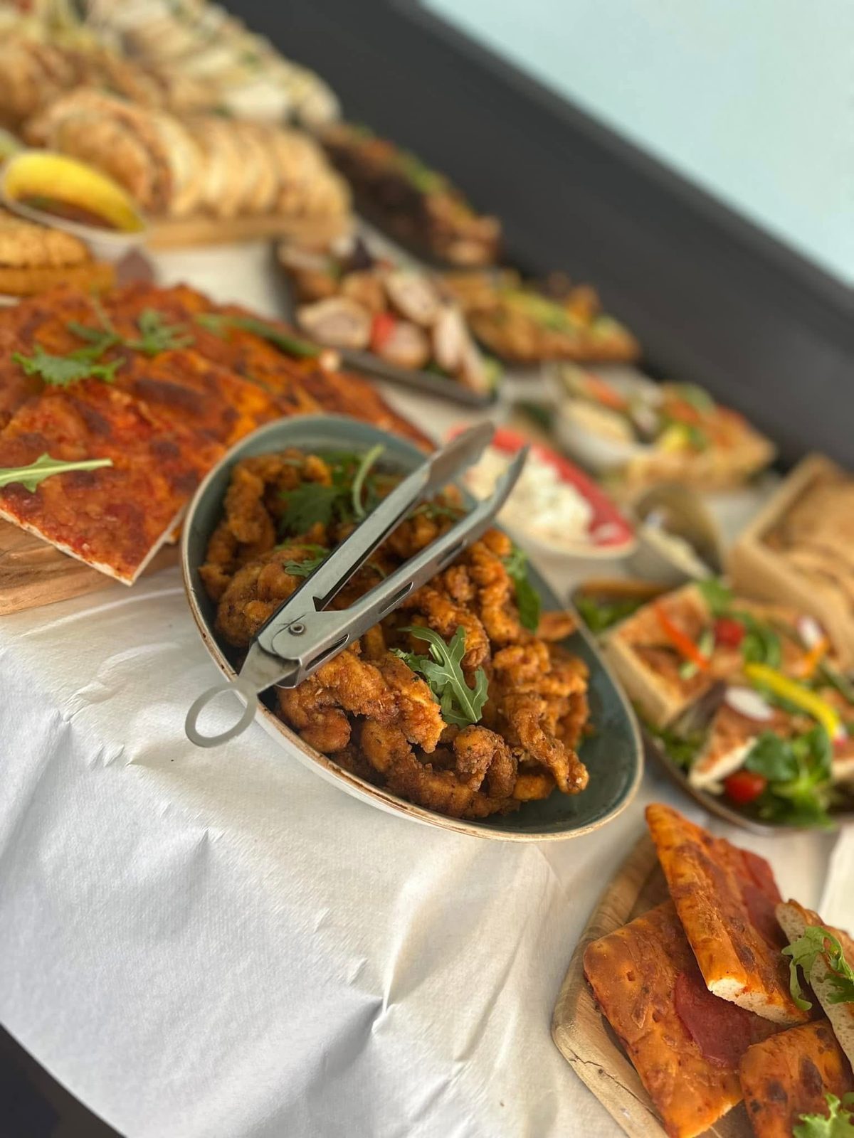 Event food and buffet options at The Falstaff Inn